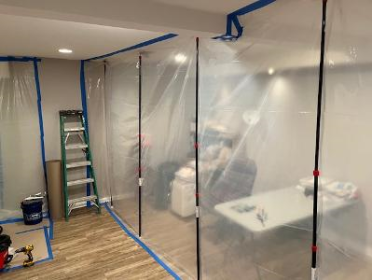 Containment To Prevent Dust